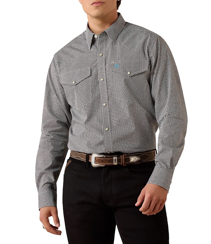 Ariat Chas Slim Fit Printed Woven Shirt