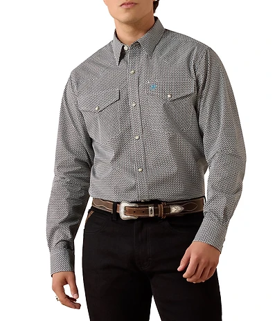 Ariat Chas Slim Fit Printed Woven Shirt