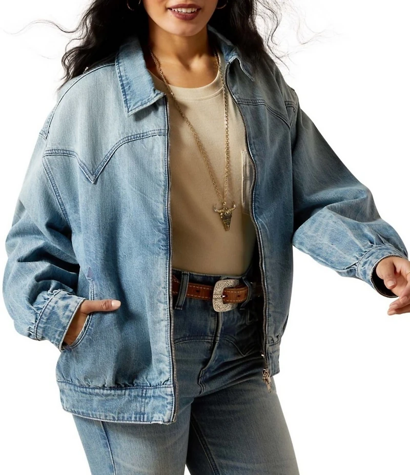 Ariat Cheyenne Denim Bomber Jacket