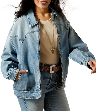 Ariat Cheyenne Denim Bomber Jacket