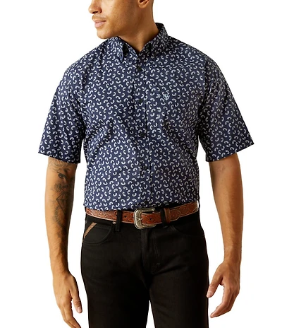 Ariat Cian Classic Fit Short Sleeve Printed Shirt