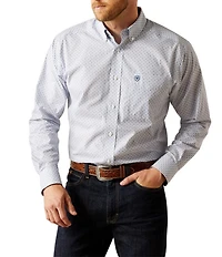 Ariat Classic-Fit Danny Wrinkle-Free Printed Long Sleeve Woven Shirt