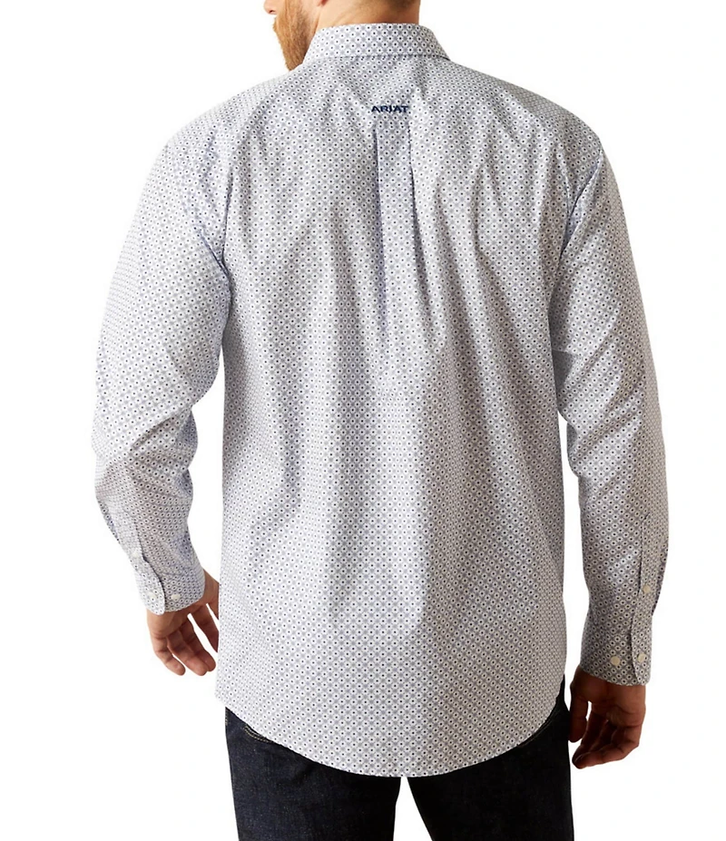 Ariat Classic-Fit Danny Wrinkle-Free Printed Long Sleeve Woven Shirt
