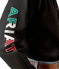 Ariat Classic Fit Long Sleeve Team Logo Twill Shirt