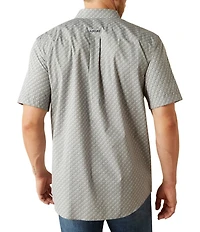 Ariat Classic Fit Obert Wrinkle Free Short Sleeeve Printed Woven Shirt