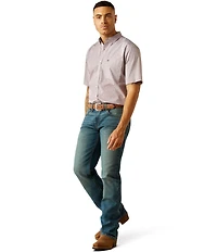 Ariat Classic Fit Rafael Wrinkle Free Short Sleeve Solid Woven Shirt