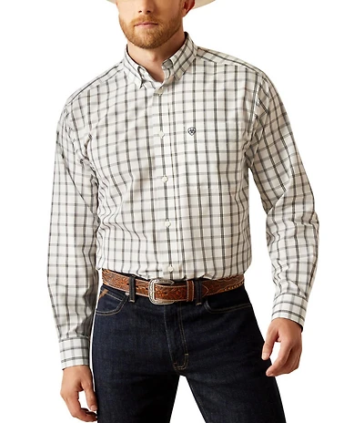 Ariat Classic Fit Remi Wrinkle Free Long Sleeve Plaid Woven Shirt