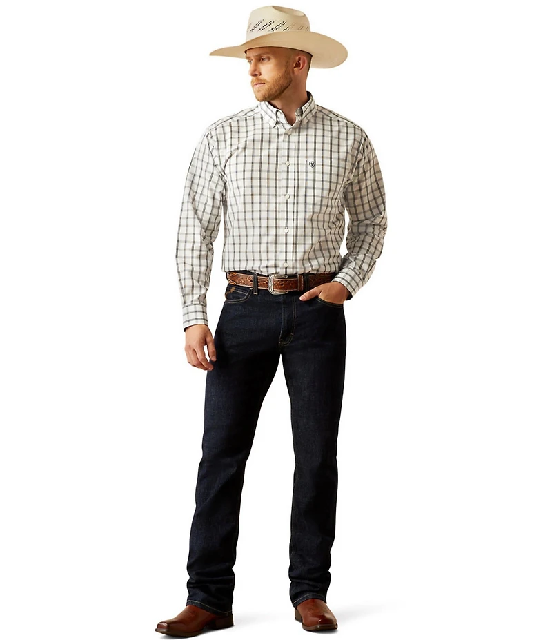 Ariat Classic Fit Remi Wrinkle Free Long Sleeve Plaid Woven Shirt