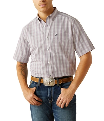Ariat Classic Fit Roy Wrinkle Free Short Sleeve Printed Woven Shirt