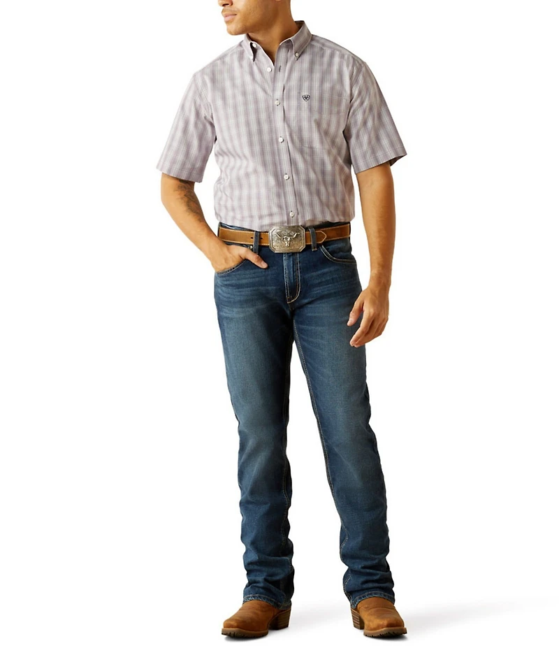 Ariat Classic Fit Roy Wrinkle Free Short Sleeve Printed Woven Shirt
