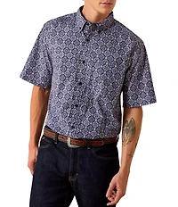 Ariat Classic Fit Short Sleeve Bill Medallion Printed Shirt