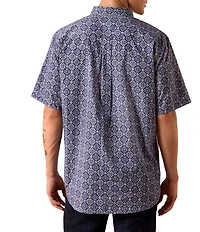 Ariat Classic Fit Short Sleeve Bill Medallion Printed Shirt