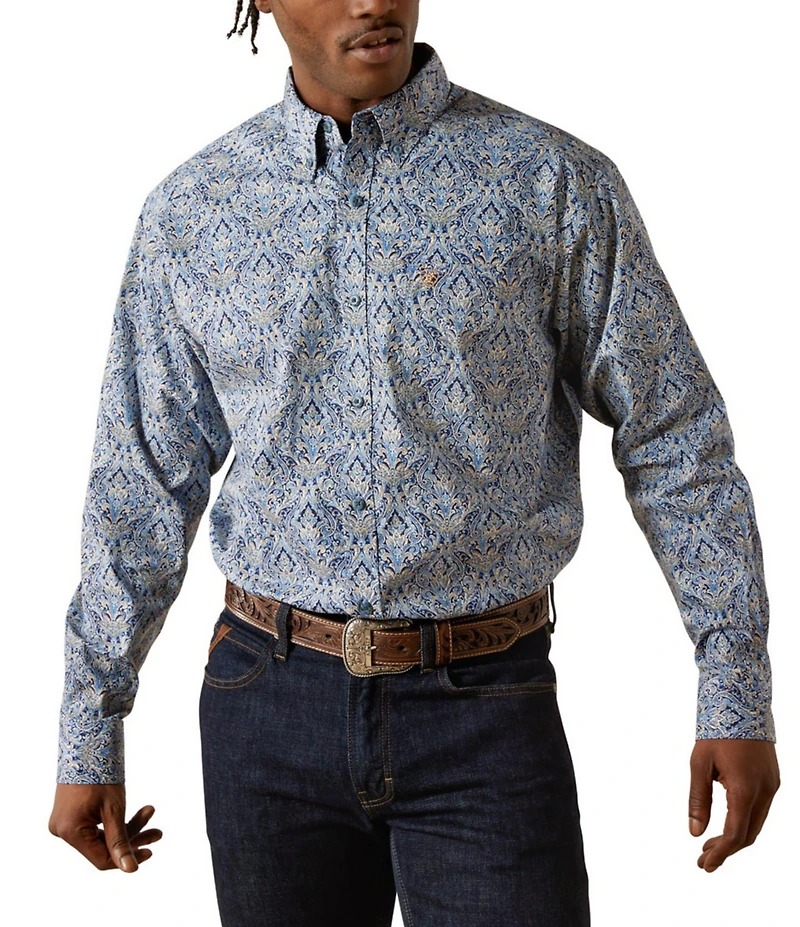 Ariat Classic Fit Stoney Long Sleeve Printed Woven Shirt