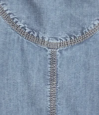 Ariat Coordinating Bonfire Western Yoke Point Collar Long Sleeve Snap Front Shirt