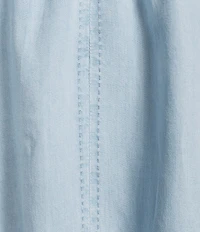 Ariat Coordinating Lynn Tencel Convertible Elastic Neckline Tiered Ruffle Sleeve Top