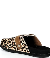 Ariat Country Leopard Print Faux Fur Mules