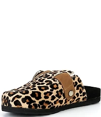 Ariat Country Leopard Print Faux Fur Mules
