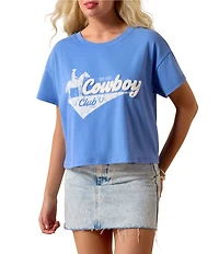 Ariat Cowboy Club Short Sleeve Boxy Cropped Tee