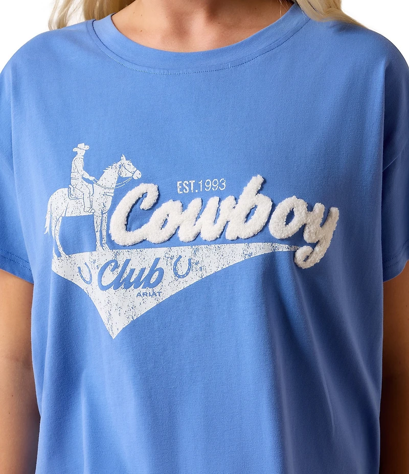 Ariat Cowboy Club Short Sleeve Boxy Cropped Tee