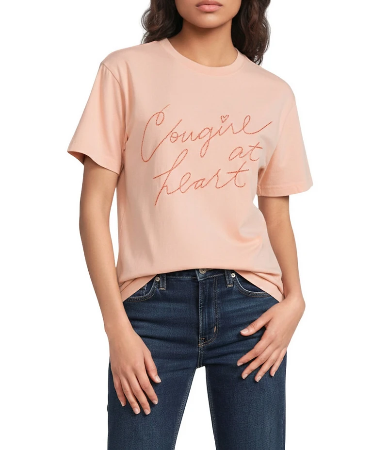 Ariat Cowgirl At Heart Cotton Jersey Crew Neck Short Sleeve Tee
