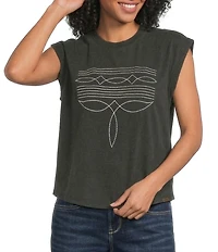 Ariat Dallas Cap Sleeve Cropped T-Shirt