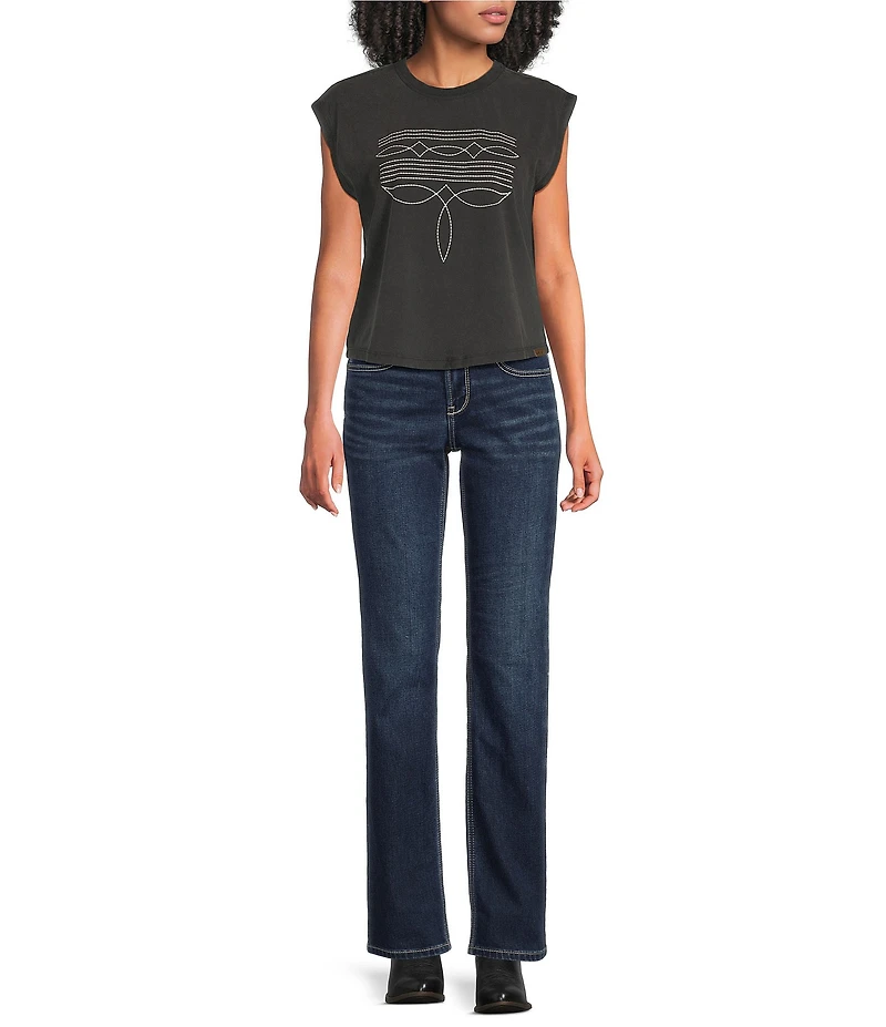 Ariat Dallas Cap Sleeve Cropped T-Shirt