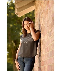 Ariat Dallas Cap Sleeve Cropped T-Shirt