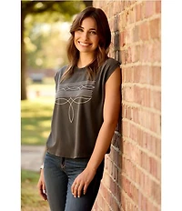 Ariat Dallas Cap Sleeve Cropped T-Shirt