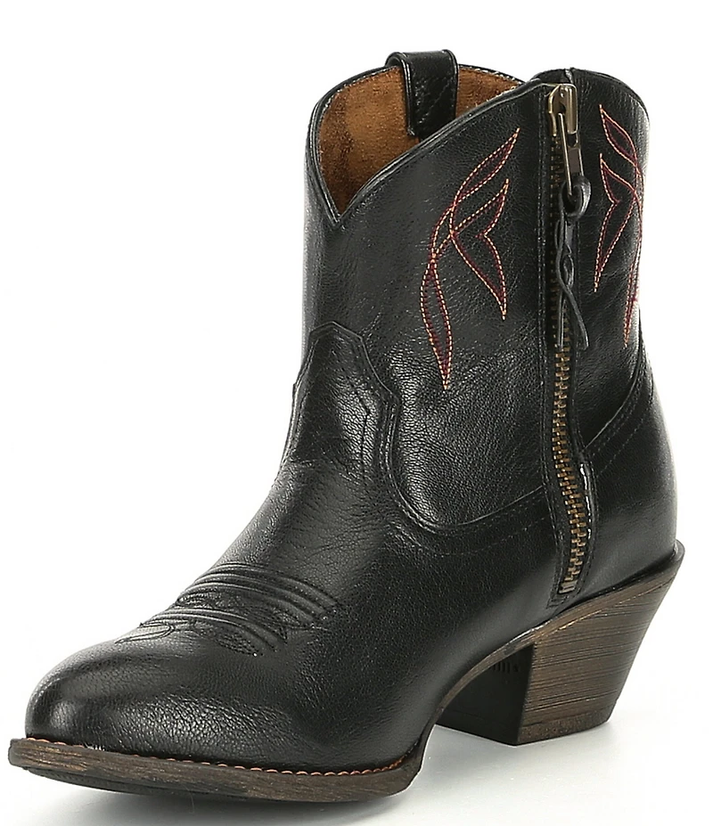 Ariat Women's Darlin Short Leather Block Heel Western Booties