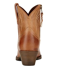 Ariat Women's Darlin Short Leather Block Heel Western Booties