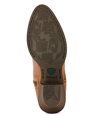 Ariat Women's Darlin Short Leather Block Heel Western Booties