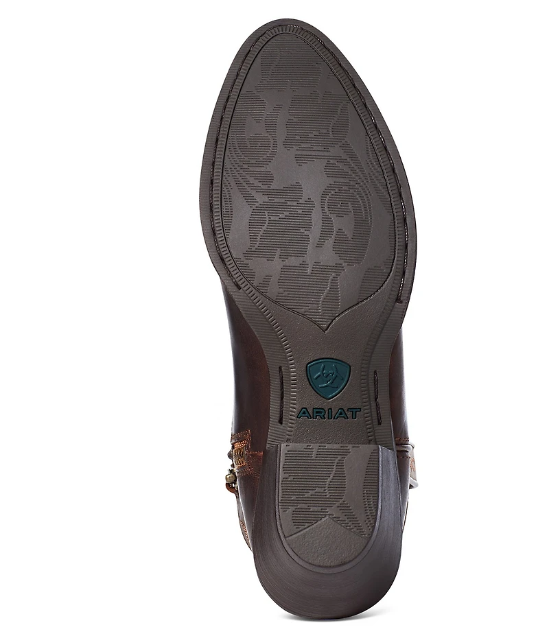 Ariat Women's Darlin Short Leather Block Heel Western Booties