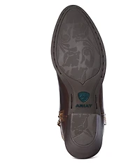 Ariat Women's Darlin Short Leather Block Heel Western Booties