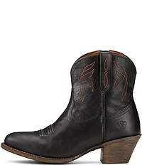 Ariat Women's Darlin Short Leather Block Heel Western Boots