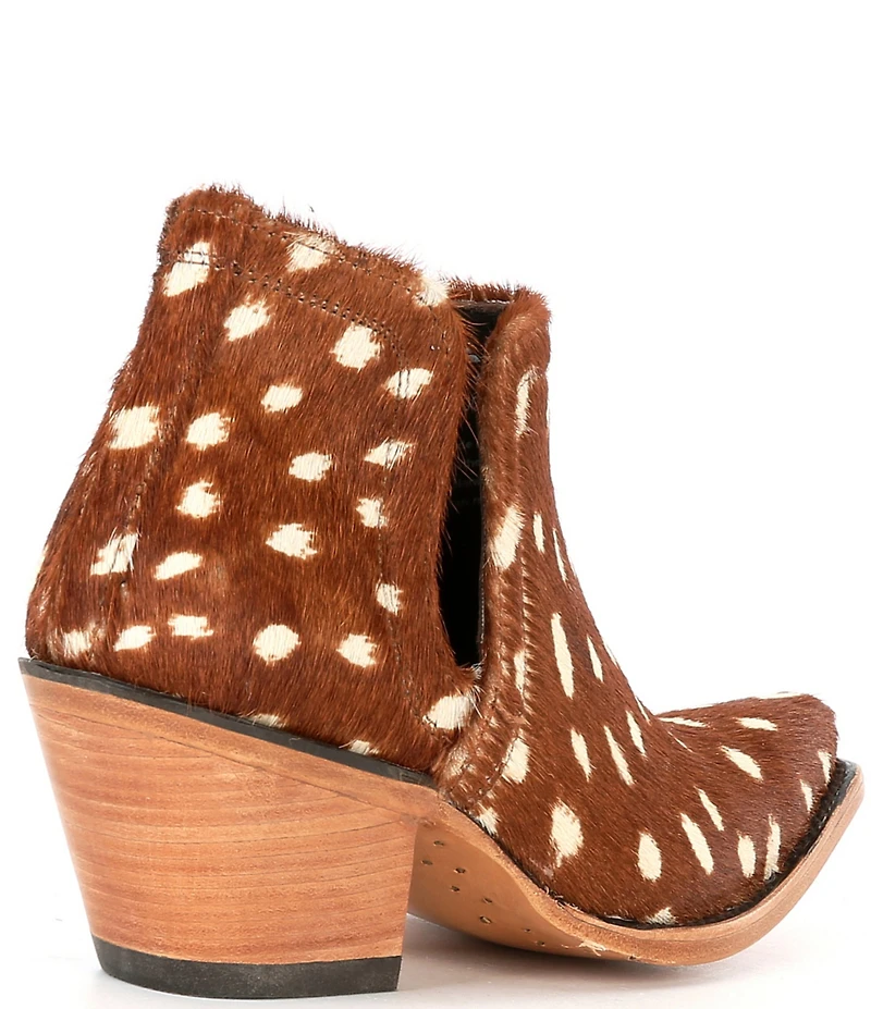 Ariat Women's Dixon Hair Calf Deer Print Western Booties