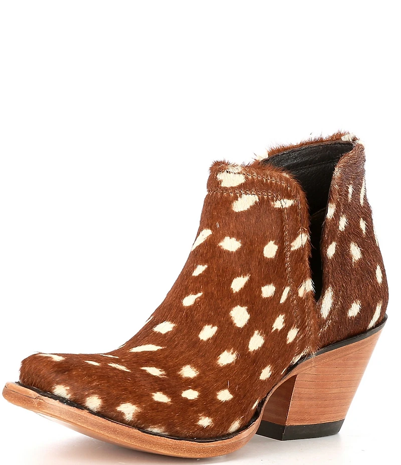 Ariat Women's Dixon Hair Calf Deer Print Western Booties