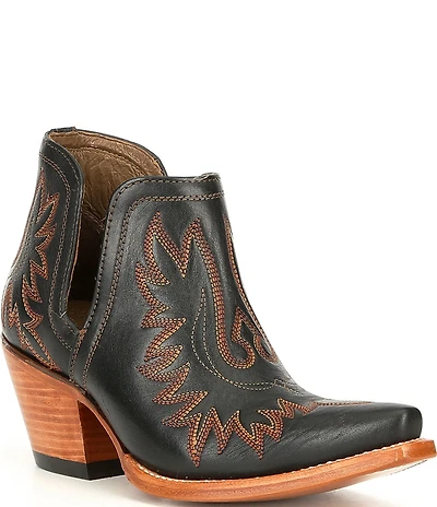 Ariat Women's Dixon Leather Block Heel Western Booties