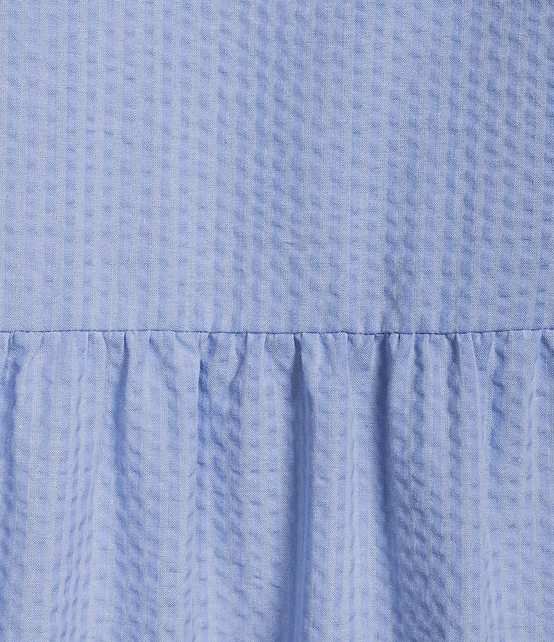 Ariat Dovestone Seersucker Puff Sleeve Tiered Shirt Dress