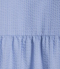 Ariat Dovestone Seersucker Puff Sleeve Tiered Shirt Dress