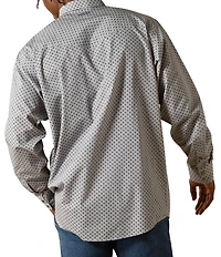 Ariat® Edward Classic Fit Wrinkle Free Long Sleeve Printed Woven Shirt