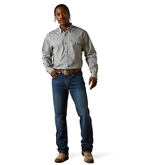 Ariat® Edward Classic Fit Wrinkle Free Long Sleeve Printed Woven Shirt