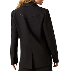 Ariat Embellished After Party Twill Long Sleeve Notch Collar Blazer