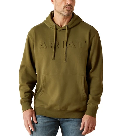 Ariat Embossed Logo Long Sleeve Fleece Hoodie