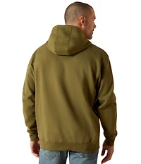 Ariat Embossed Logo Long Sleeve Fleece Hoodie