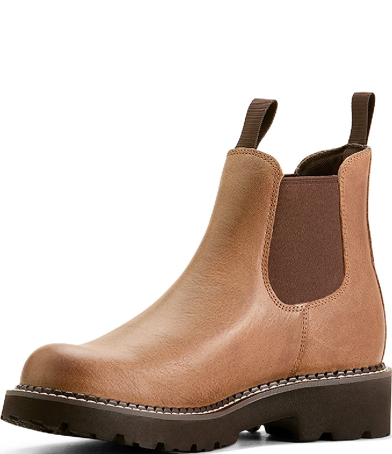 Ariat Women's Fatbaby Leather Twin Gore Chelsea Booties