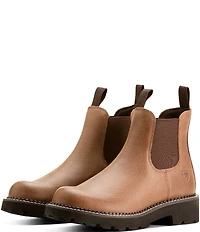 Ariat Women's Fatbaby Leather Twin Gore Chelsea Booties