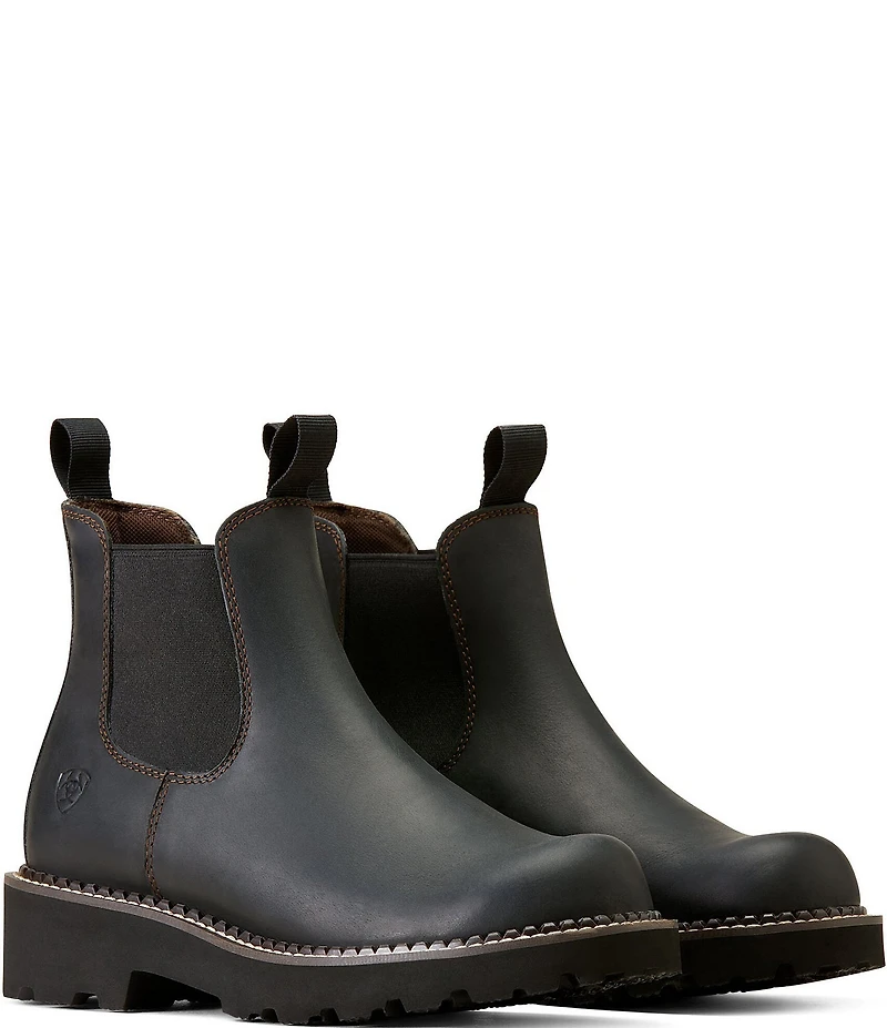 Ariat Women's Fatbaby Leather Twin Gore Chelsea Booties