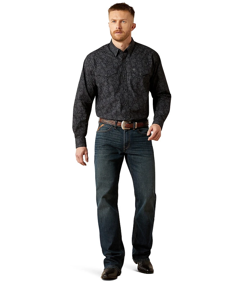 Ariat Finnigan Paisley Printed Western-Inspired Long Sleeve Woven Shirt