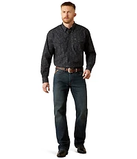 Ariat Finnigan Paisley Printed Western-Inspired Long Sleeve Woven Shirt