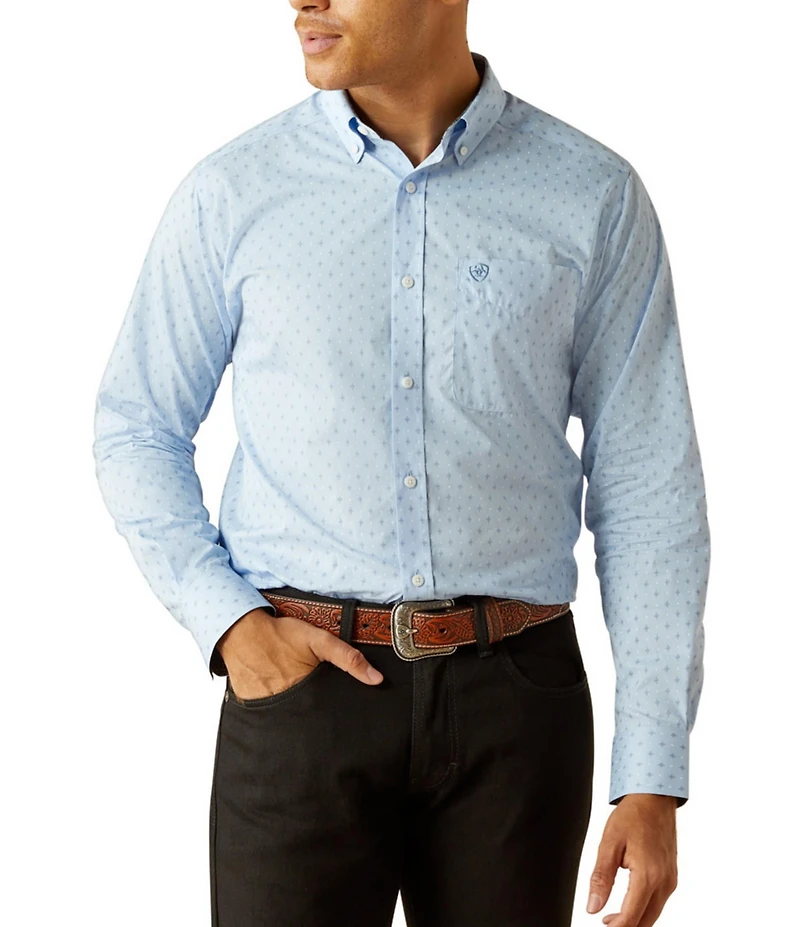 Ariat Fitted Donte Wrinkle Free Long Sleeve Woven Shirt